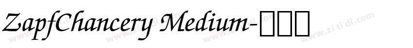ZapfChancery Medium字体转换